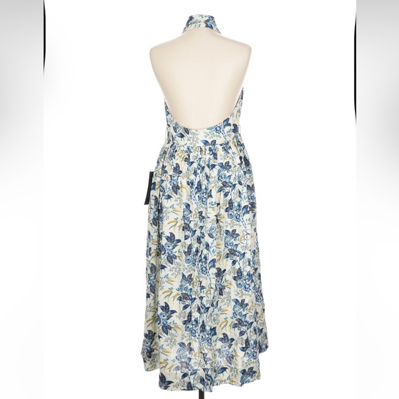 Tuckernuck Larkspur Blue and White Floral Chintz Maxi Dress Size 10 NWT - Picture 3 of 8